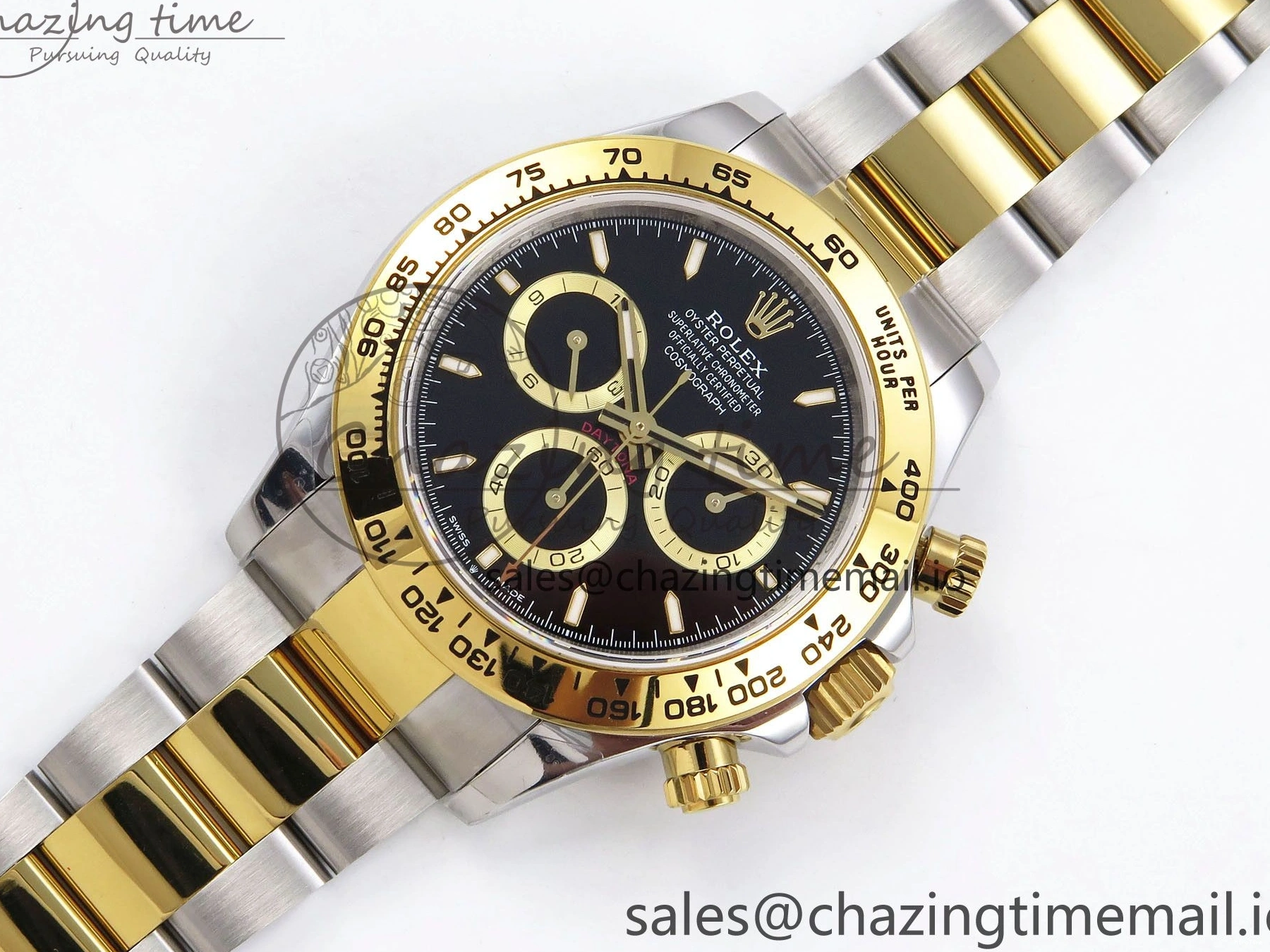 MiroTime 0126 Daytona 126503 QF 1:1 Best Edition Black Dial on SS YG Braclet SH4131 V TechFriendly 1273